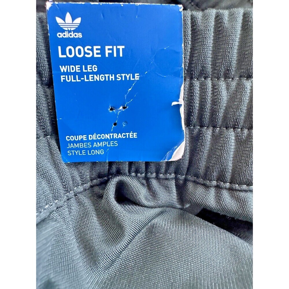 Adidas women's Plus Size Wide-Leg Pant Lace up Drawstring- Mineral Dark Green 1X - Picture 11 of 11